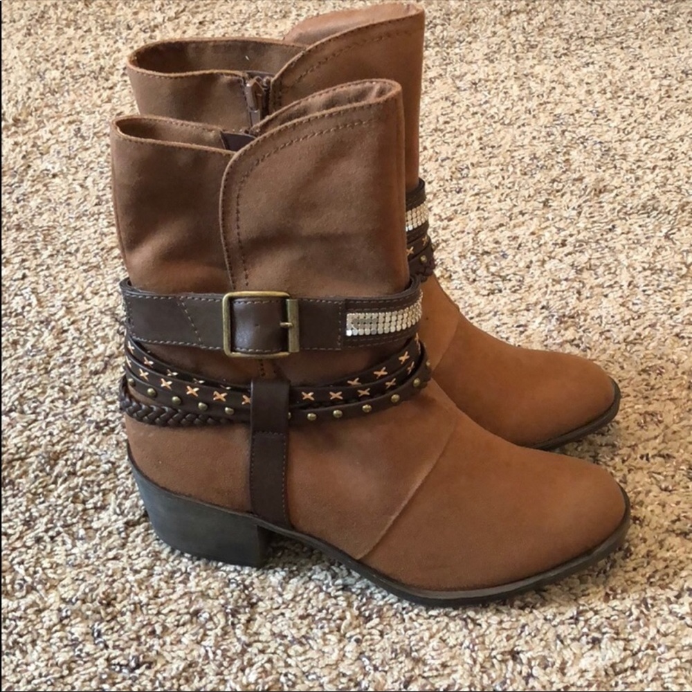 Brown western style boots